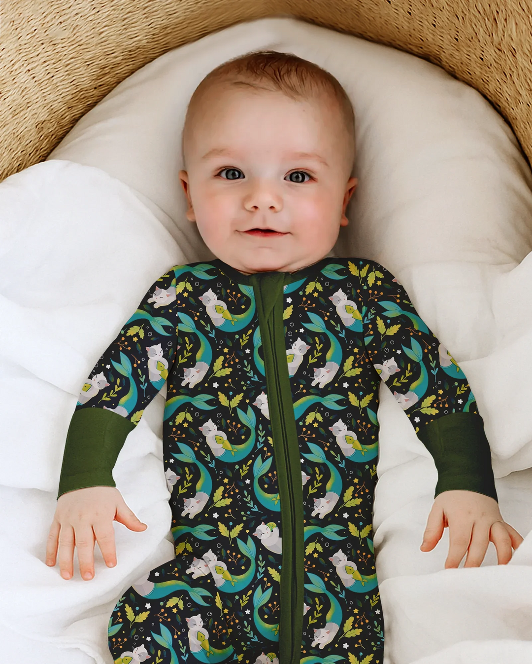 Gerippte Babykleidung mit individuellem Foto - Weich &amp; Skizzenhaft