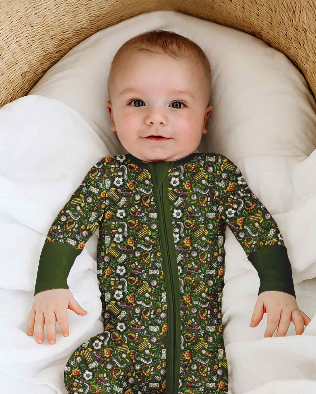 Gerippte Babykleidung mit individuellem Foto - Weich &amp; Skizzenhaft