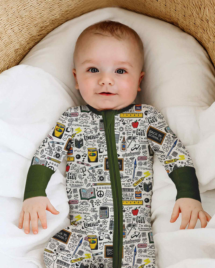Gerippte Babykleidung mit individuellem Foto - Weich &amp; Skizzenhaft