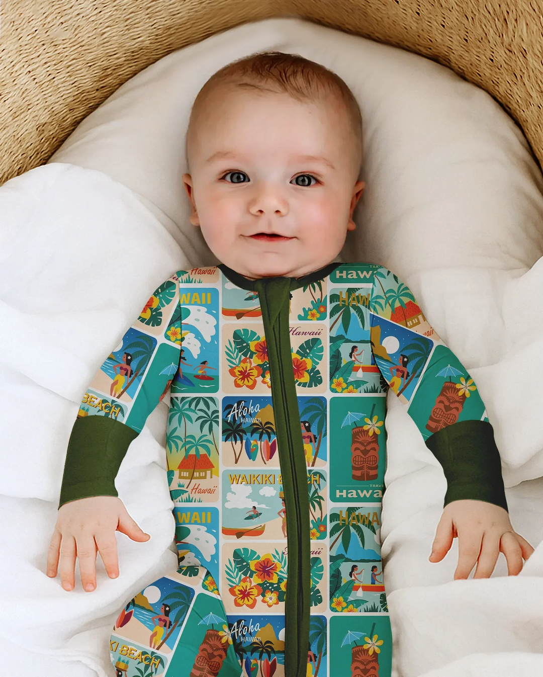 Gerippte Babykleidung mit individuellem Foto - Weich &amp; Skizzenhaft