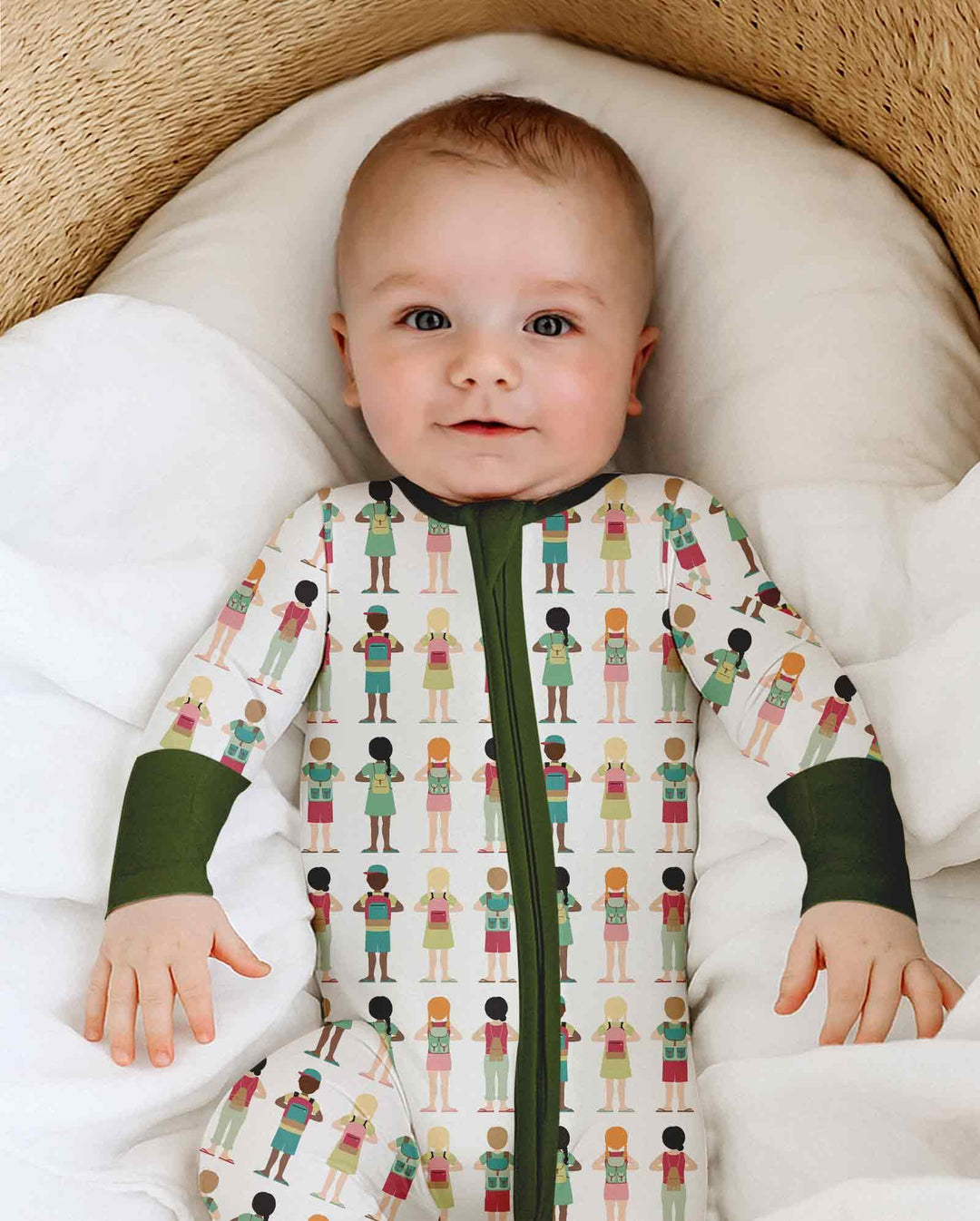 Gerippte Babykleidung mit individuellem Foto - Weich &amp; Skizzenhaft