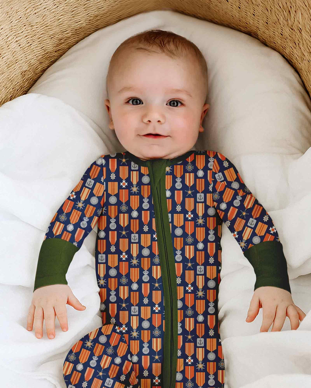 Gerippte Babykleidung mit individuellem Foto - Weich &amp; Skizzenhaft