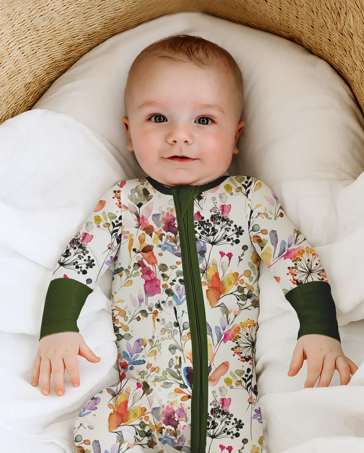 Gerippte Babykleidung mit individuellem Foto - Weich &amp; Skizzenhaft