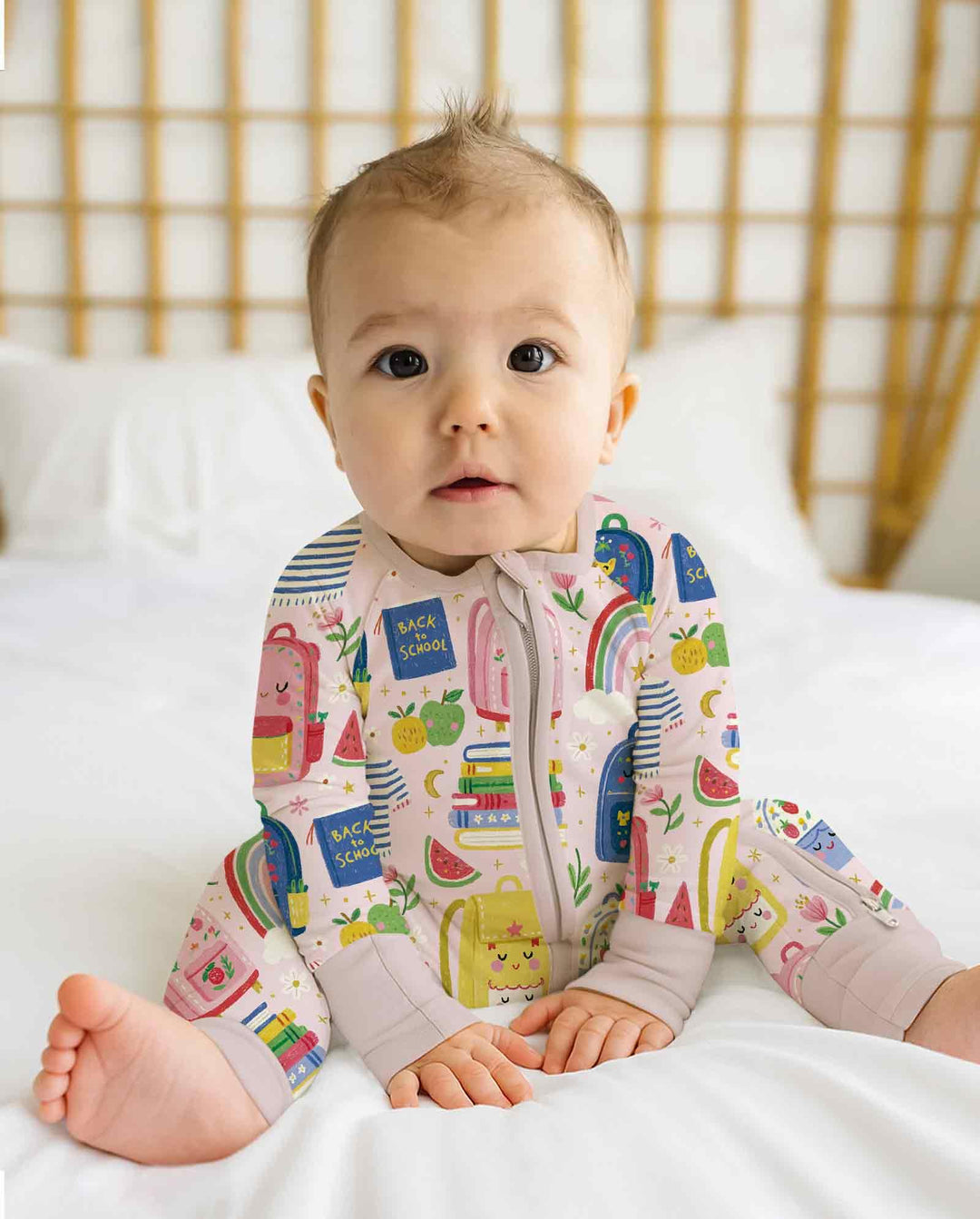 Gerippte Babykleidung mit individuellem Foto - Weich &amp; Skizzenhaft