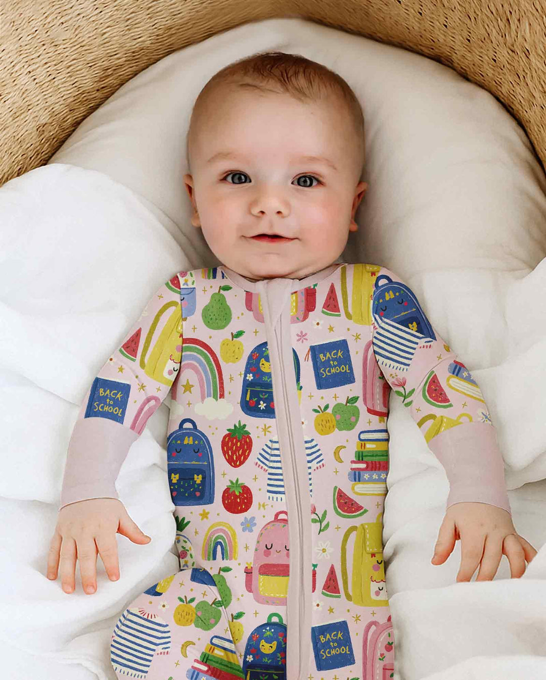 Gerippte Babykleidung mit individuellem Foto - Weich &amp; Skizzenhaft