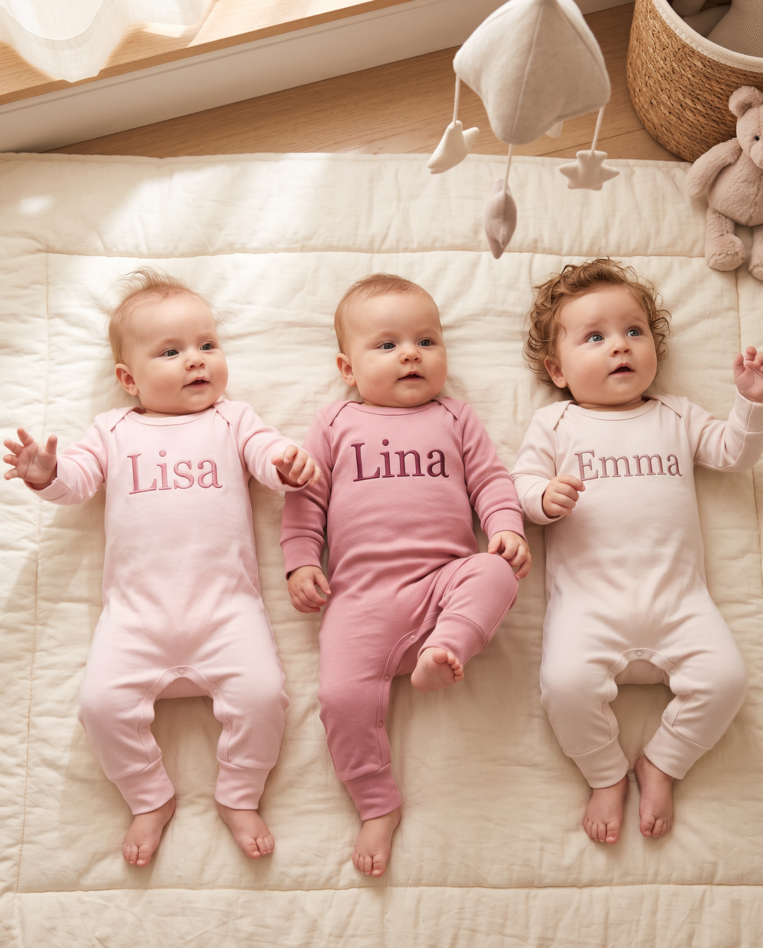 Custom Name Bamboo Full Length Snap Romper