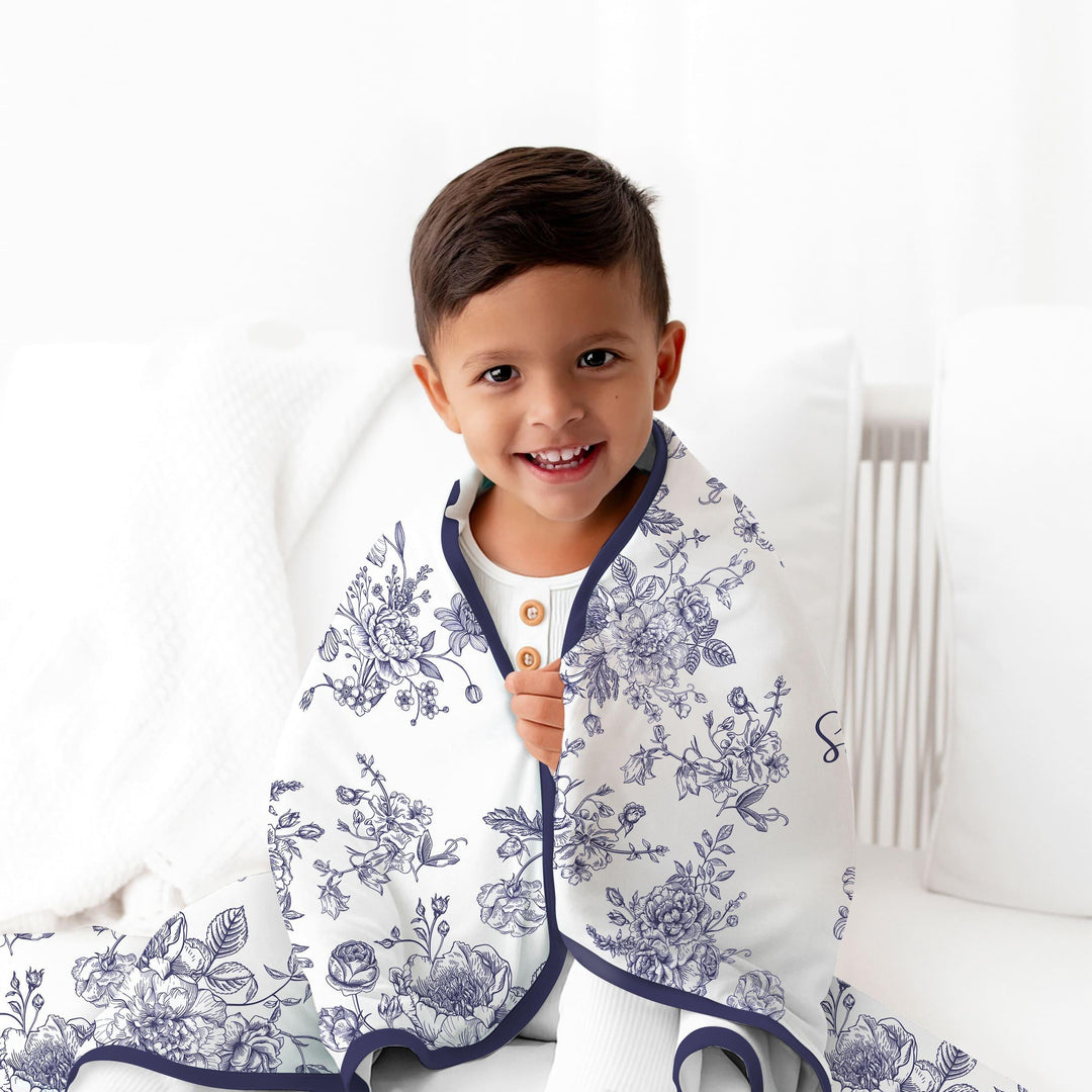 God Says I Am – Faith in Bloom Custom Name and Affirmations Bamboo Blanket