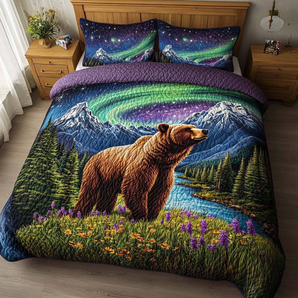 Bear Mountain Escape Bamboo Quilt Bedding Set