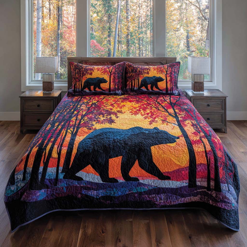 Bear Mountain Journey Bamboo Quilt Bedding Set