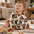 Bernese Mountain Dog Playtime Bamboo Two Piece Long Sleeve Pajama Set