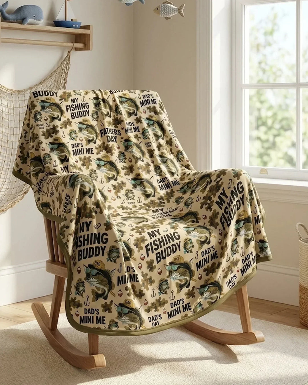 Best Fishing Buddies Bamboo Blanket