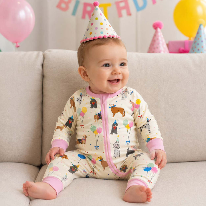Birthday Puppy Party Bamboo Convertible Zippy
