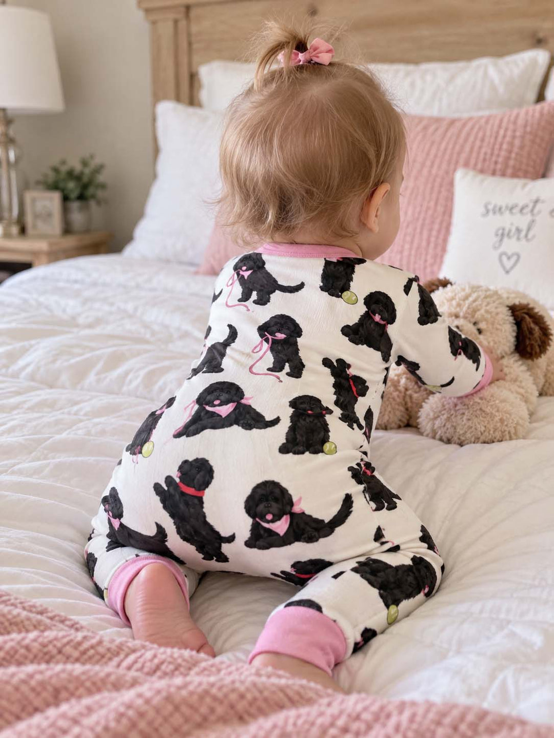 Black Dog Playtime Pink Bamboo Convertible Zippy