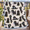Black Dog Playtime Bamboo Blanket