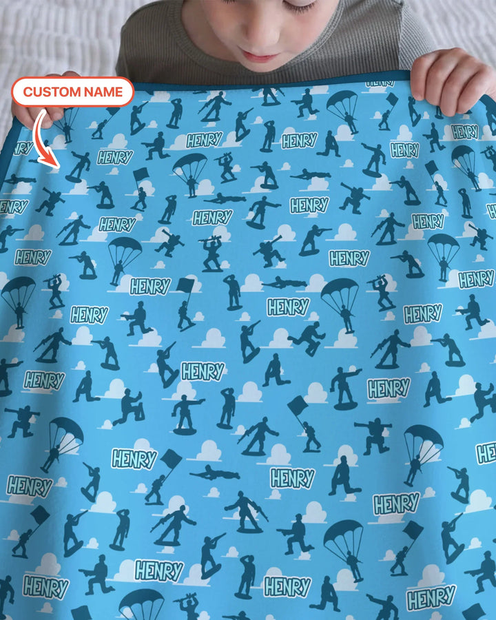 Army Men Memorial Day Bamboo Blanket