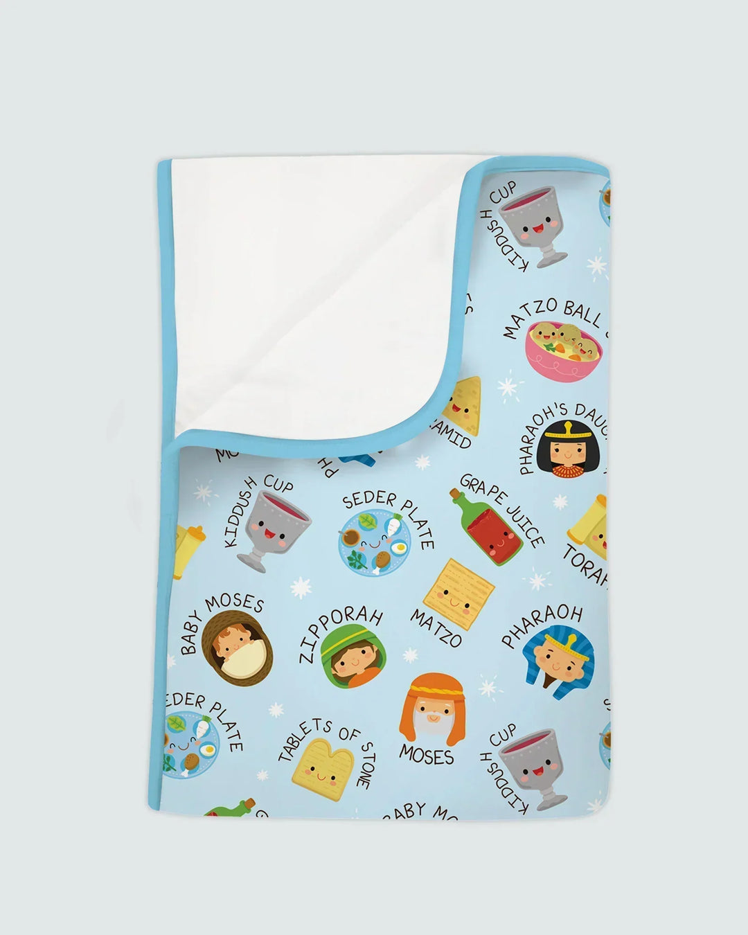 Cute Passover Characters Bamboo Blanket