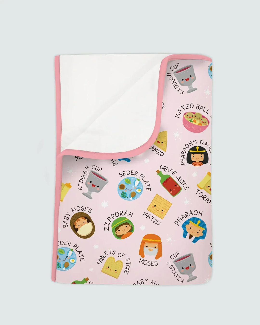 Cute Passover Characters Bamboo Blanket