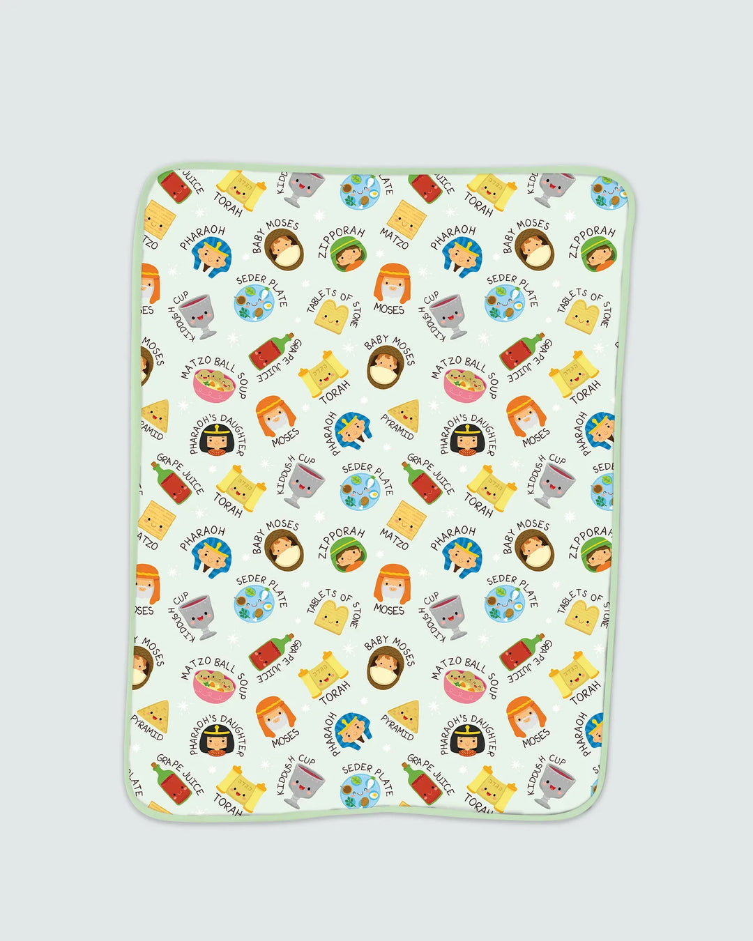 Cute Passover Characters Bamboo Blanket