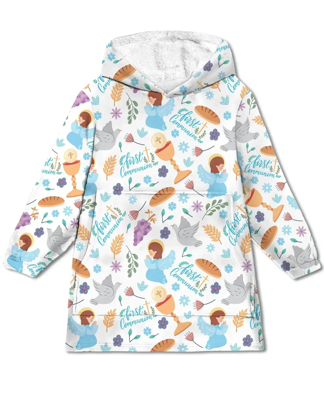 Erstkommunion Tragbarer Bambus-Decken-Hoodie
