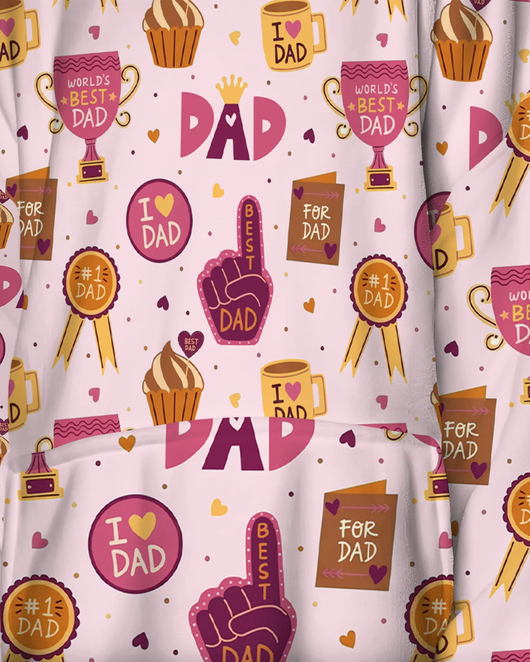 Bambus-Deckenhoodie „Bester Papa der Welt“
