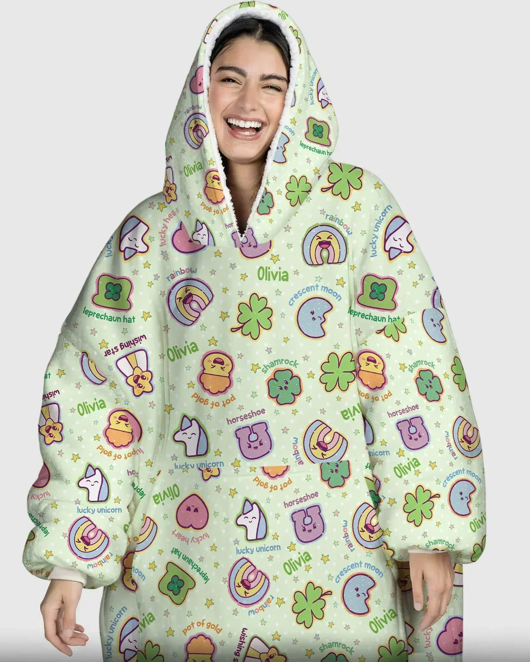 Lucky Charm Bamboo Blanket Hoodie