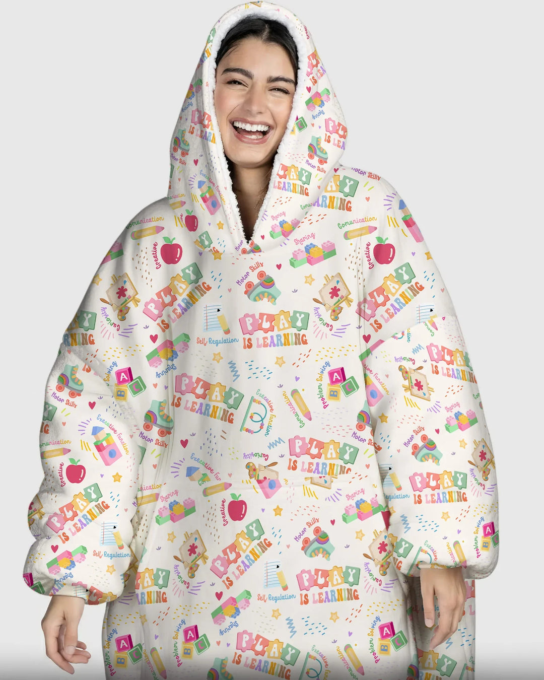 Play and Learn Bamboo Blanket Hoodie