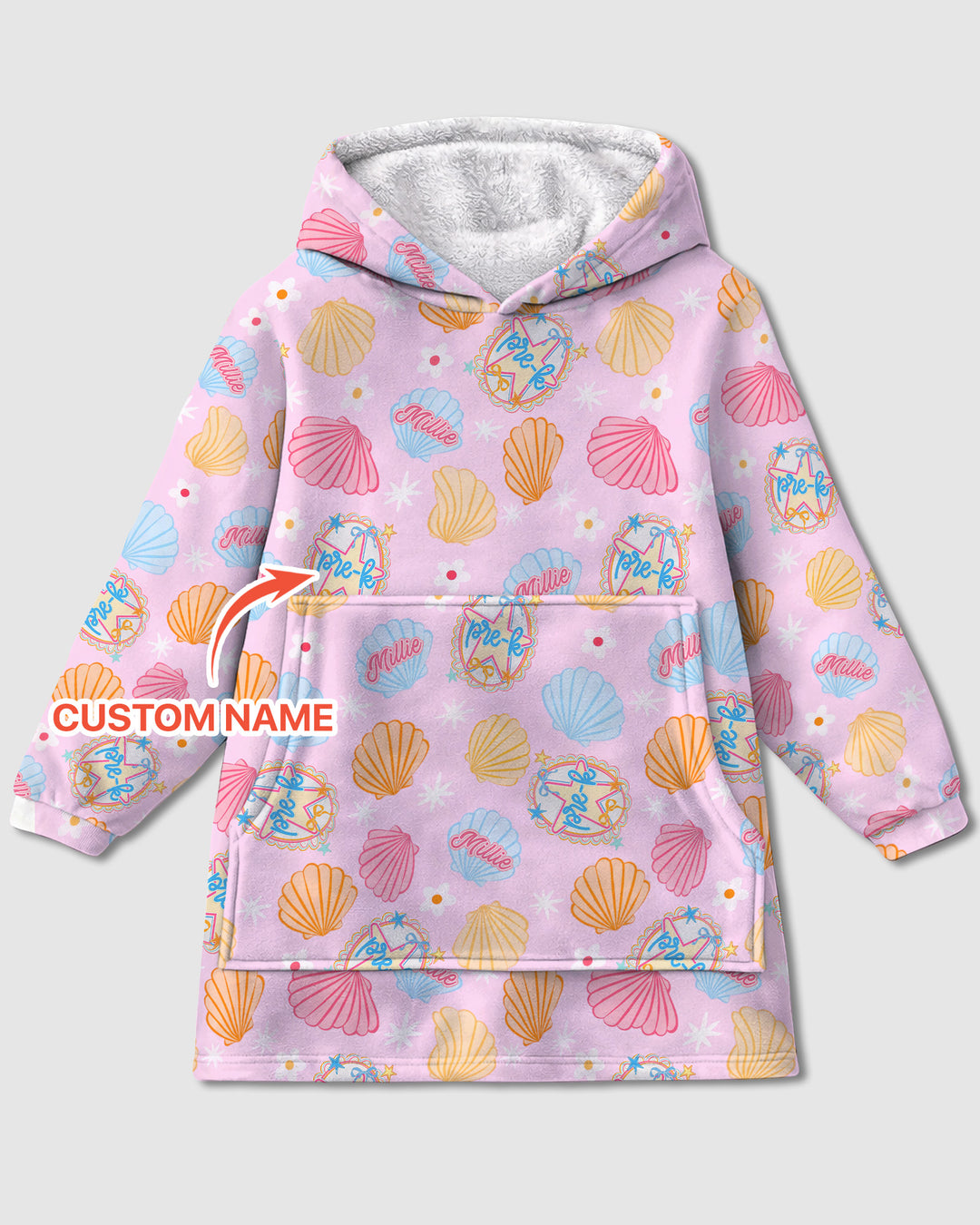 Benutzerdefinierter Bambus-Deckenhoodie (Vorlage)
