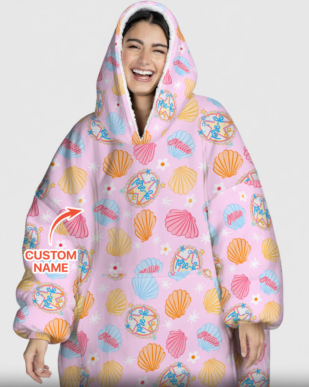 Benutzerdefinierter Bambus-Deckenhoodie (Vorlage)