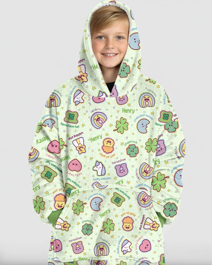 Lucky Charm Bamboo Blanket Hoodie
