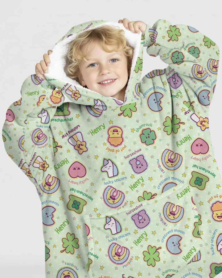 Lucky Charm Bamboo Blanket Hoodie