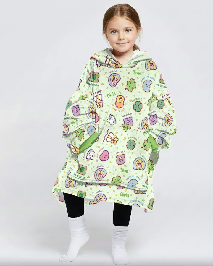 Lucky Charm Bamboo Blanket Hoodie
