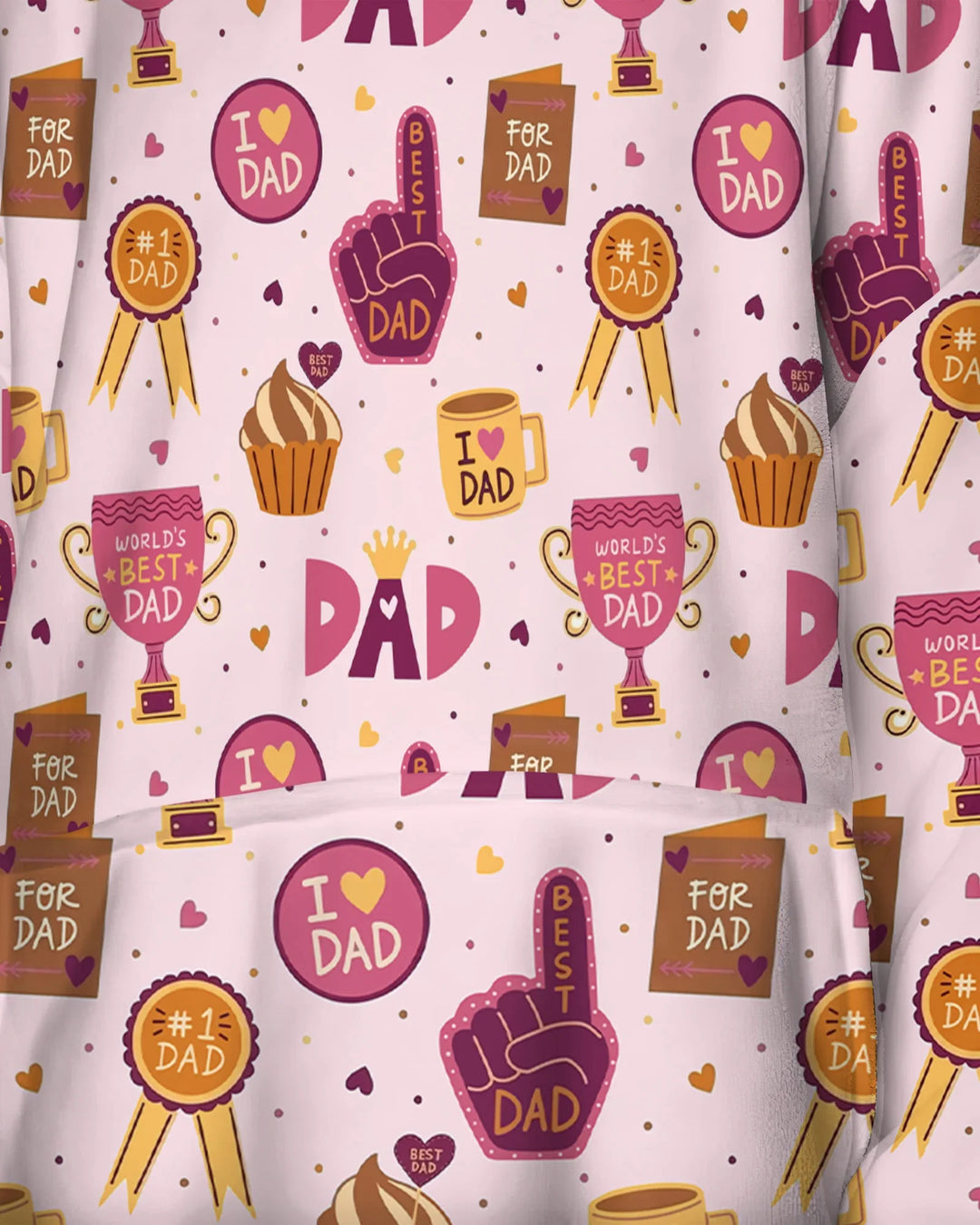 Bambus-Deckenhoodie „Bester Papa der Welt“