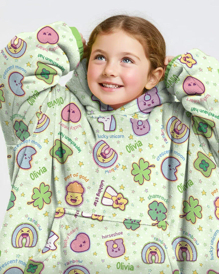 Lucky Charm Bamboo Blanket Hoodie