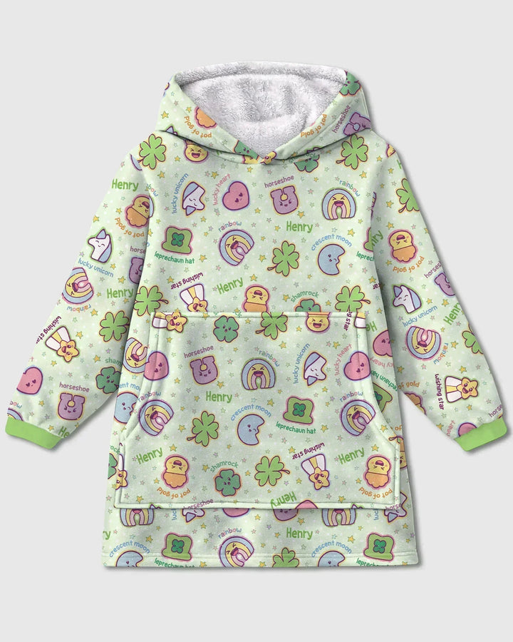 Lucky Charm Bamboo Blanket Hoodie