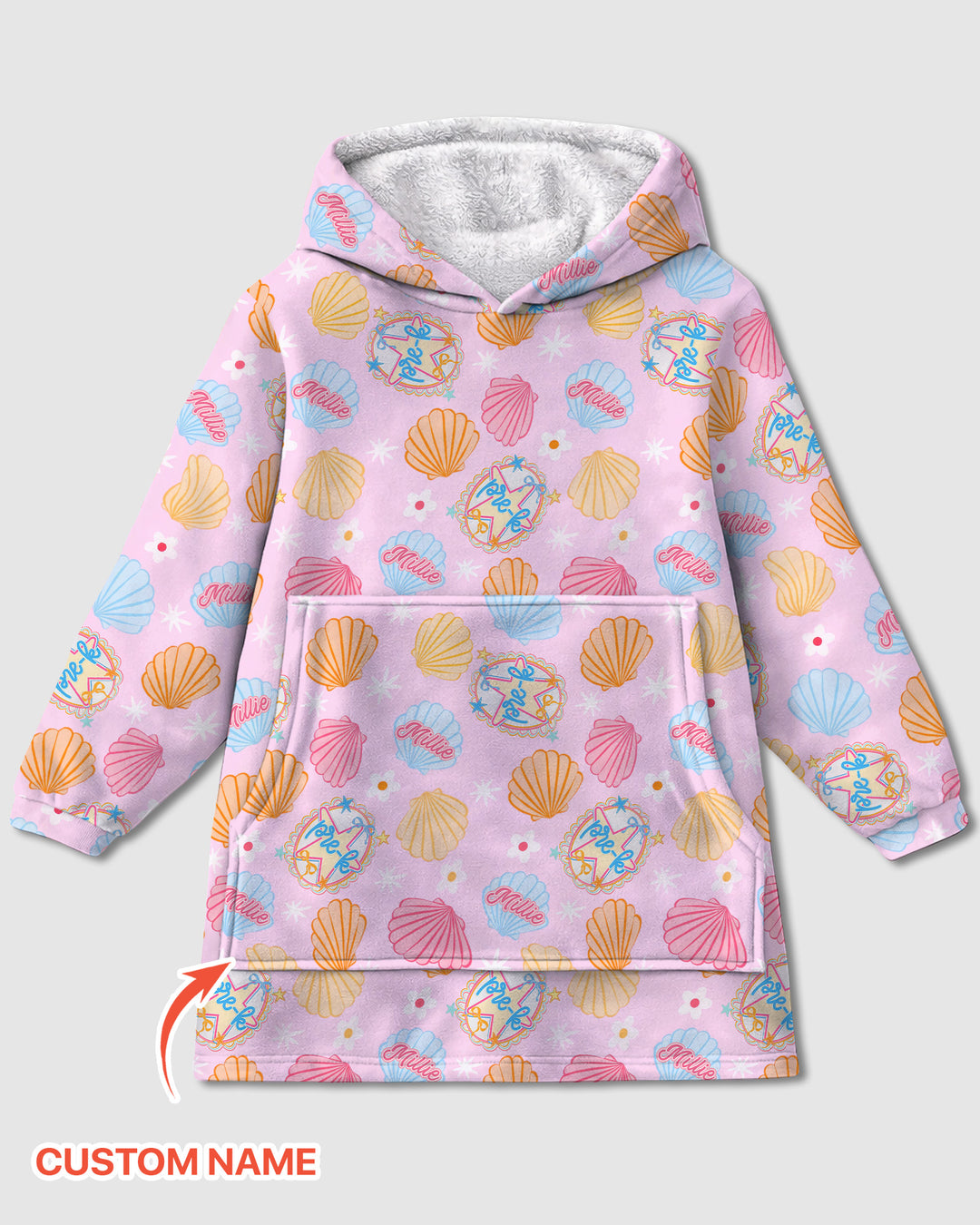 Benutzerdefinierter Bambus-Deckenhoodie (Vorlage)