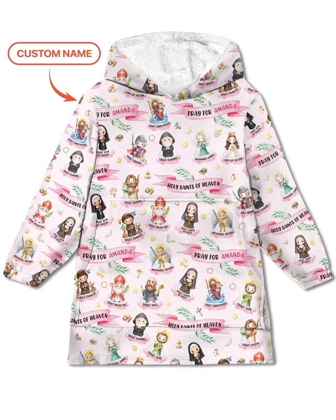 Heilige des Himmels, personalisierter Bambus-Decken-Hoodie