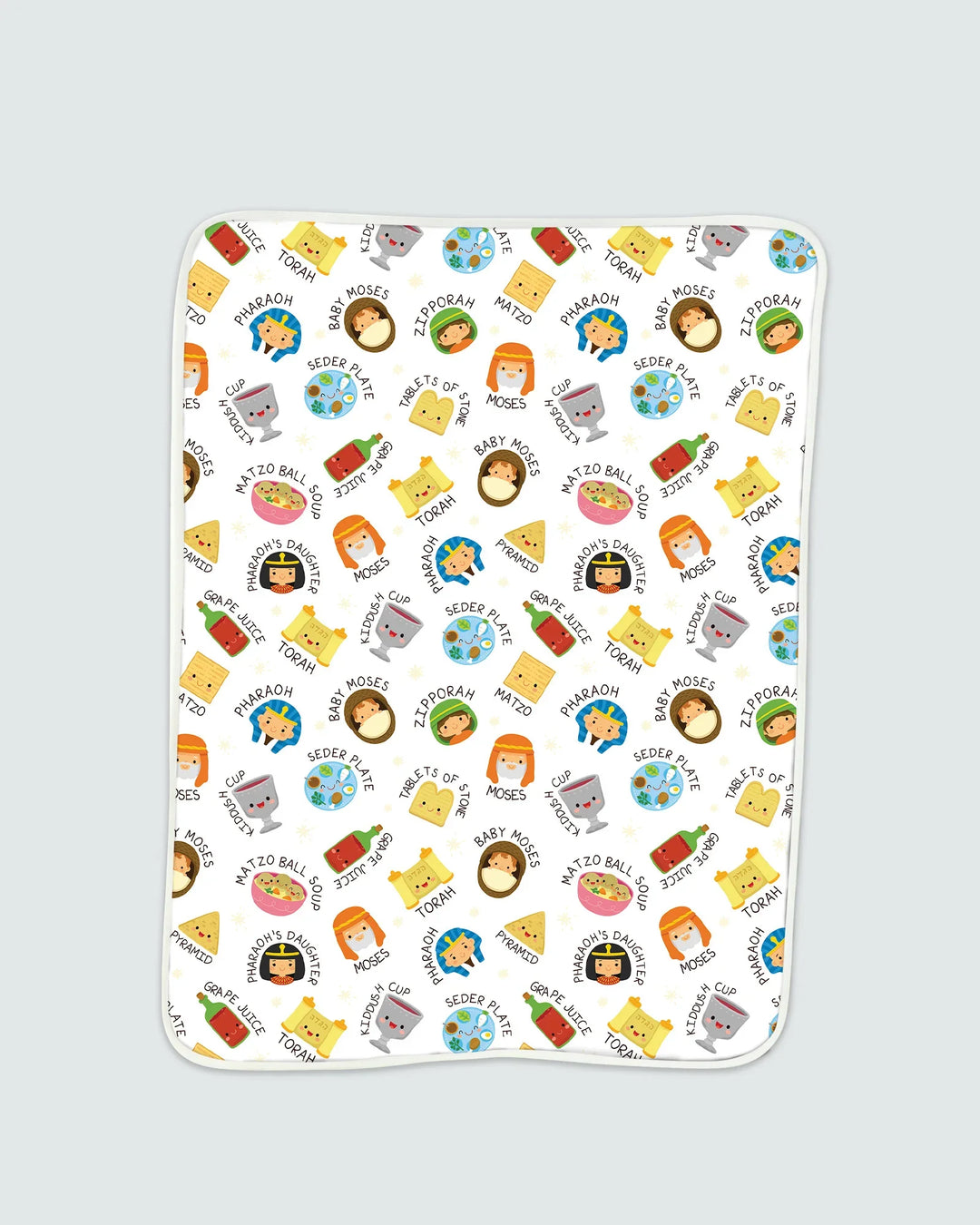 Cute Passover Characters Bamboo Blanket