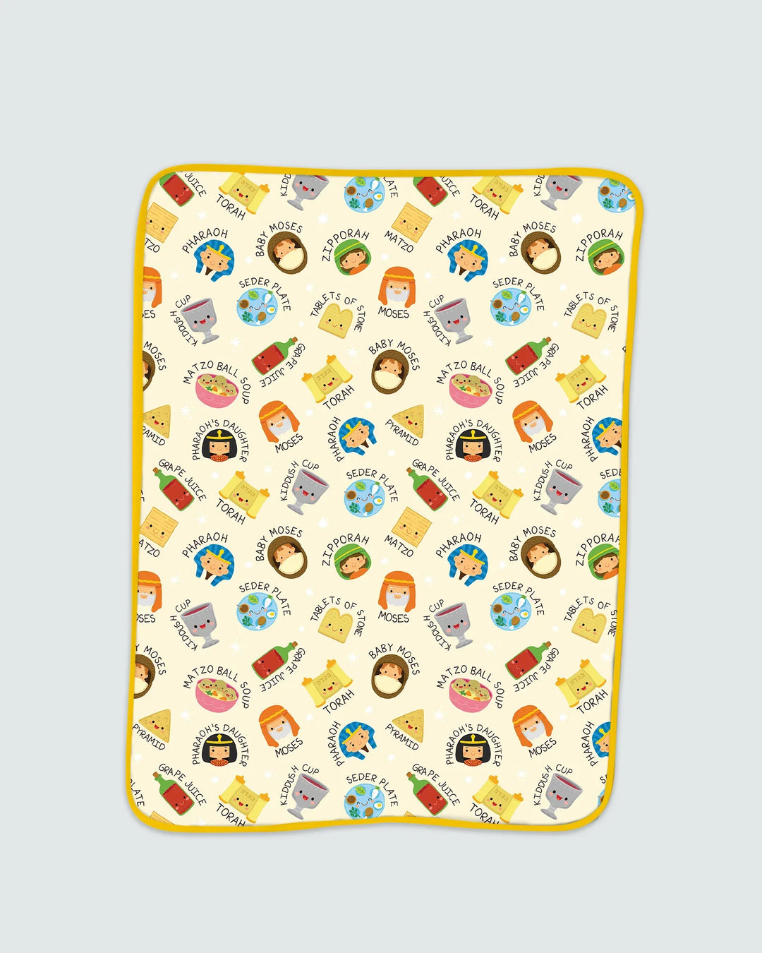 Cute Passover Characters Bamboo Blanket