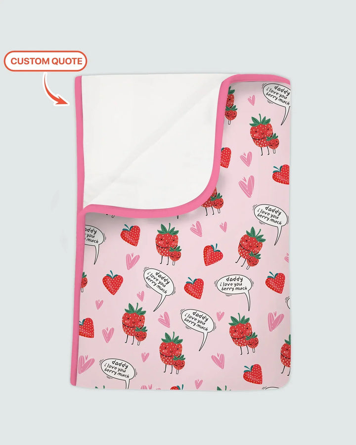 I love you berry much Bamboo Blanket