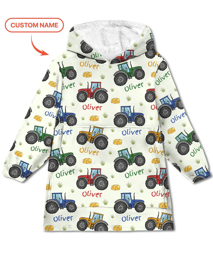 Benutzerdefinierter Name Ein bisschen Dreck hat noch nie geschadet Bambus-Decken-Hoodie
