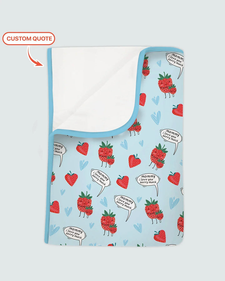 I love you berry much Bamboo Blanket