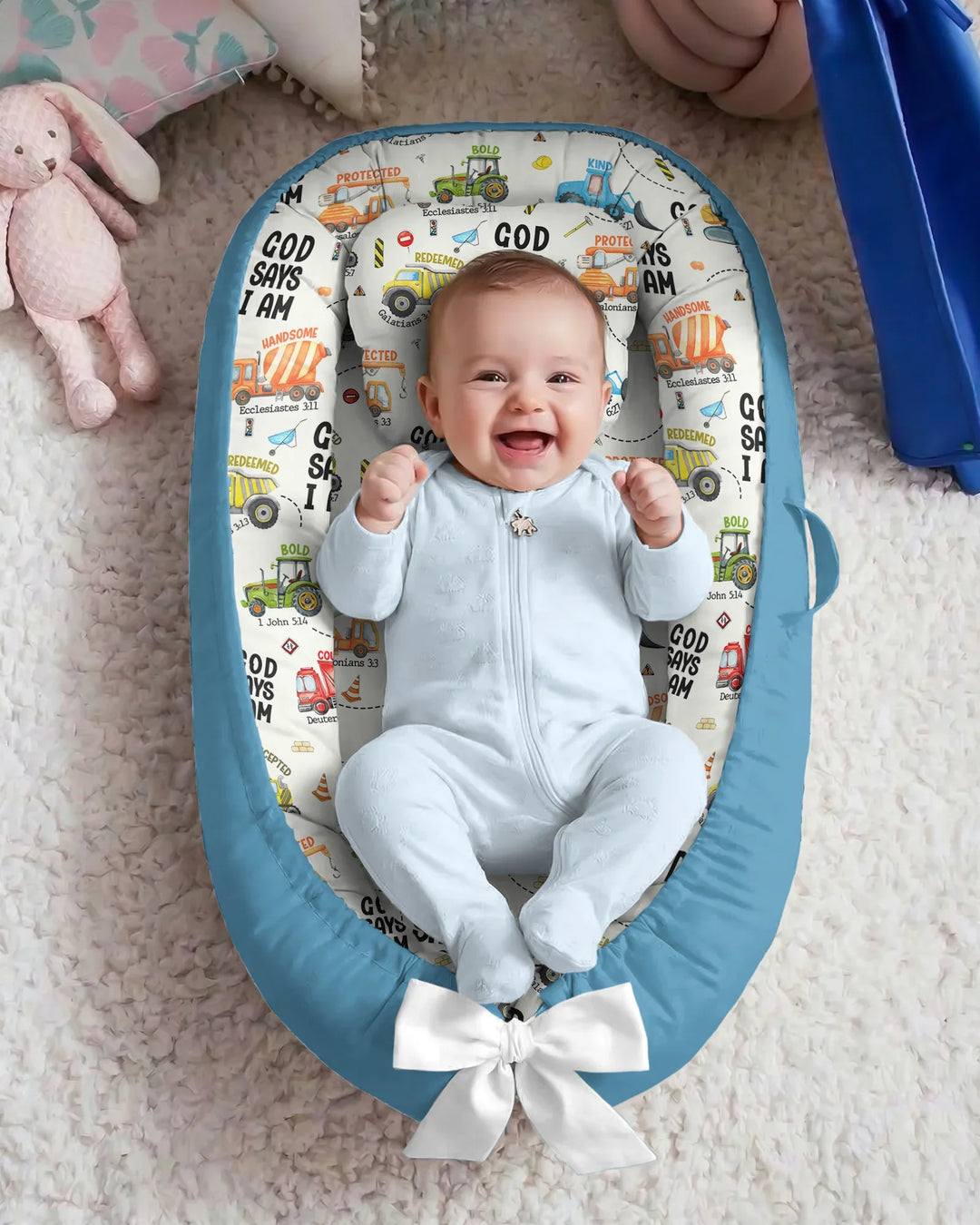 God Says I Am Boy Bambus-Babynestchen