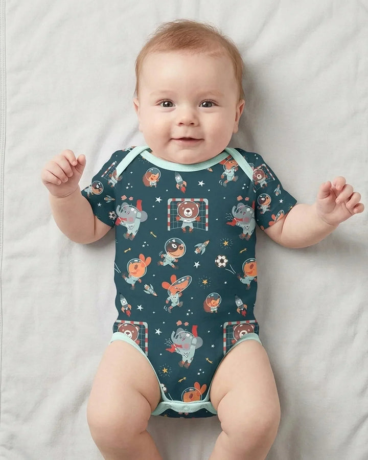 Gerippte Babykleidung mit individuellem Foto - Weich &amp; Skizzenhaft