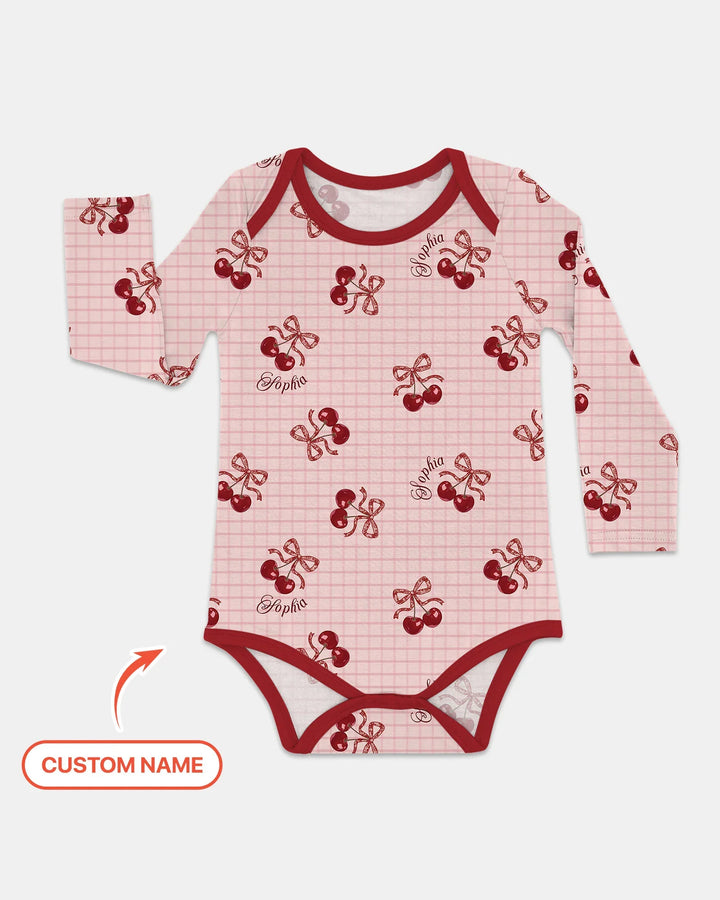 Cherry Mom and Me Bamboo Bodysuit