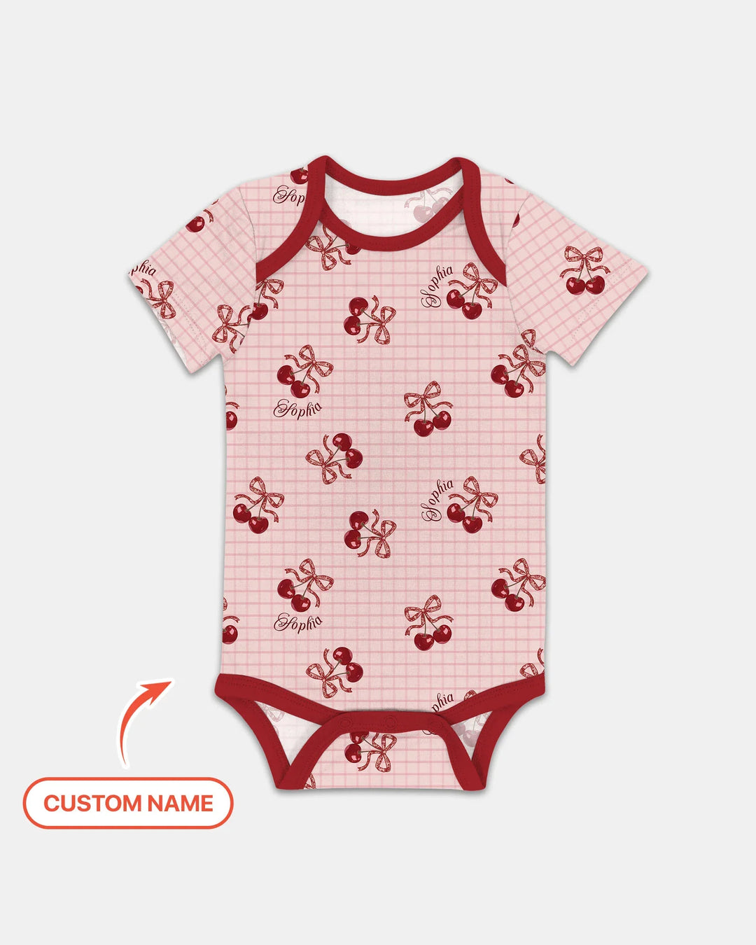 Cherry Mom and Me Bamboo Bodysuit