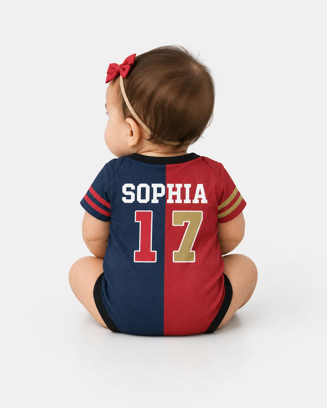 Football Rivalry Family Personalized Bamboo Bodysuit