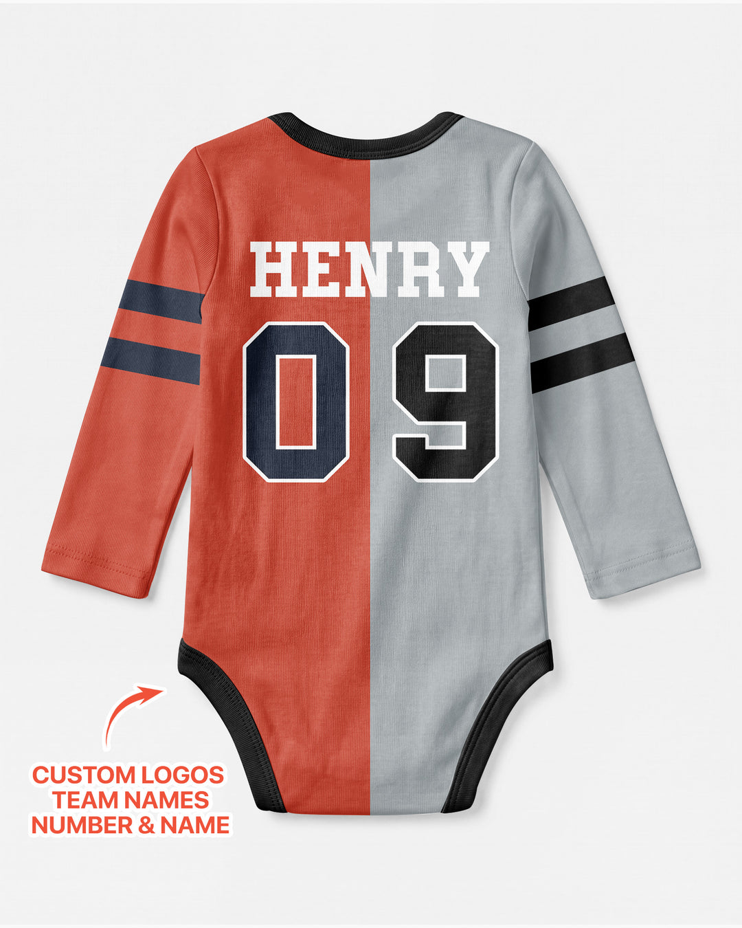 Football Rivalry Family Personalized Bamboo Bodysuit
