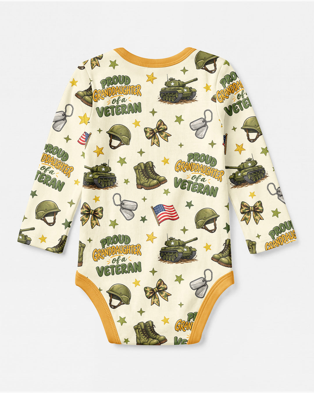 Proud Grandchild Of A Veteran Bamboo Bodysuit