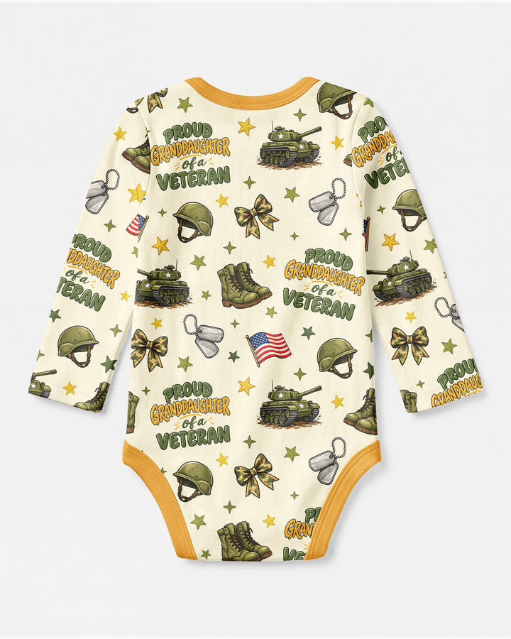 Proud Grandchild Of A Veteran Bamboo Bodysuit