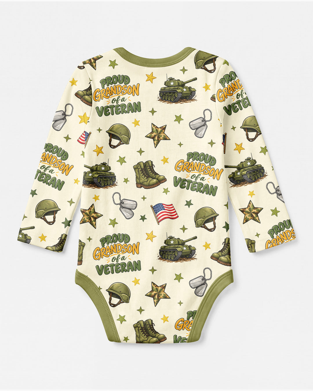 Proud Grandchild Of A Veteran Bamboo Bodysuit